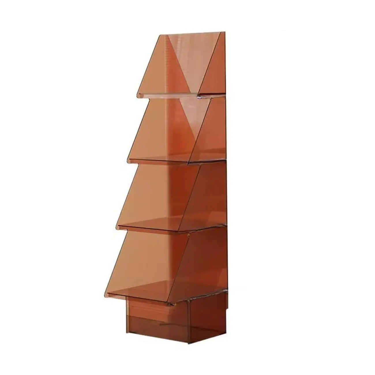 Bibliothèque verticale élégante en acrylique artistique