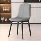 Chaises de salle à manger contemporaines à dossier mi-haut avec pieds en métal