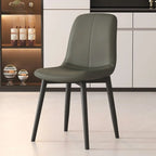 Chaises de salle à manger contemporaines à dossier mi-haut avec pieds en métal