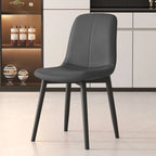 Chaises de salle à manger contemporaines à dossier mi-haut avec pieds en métal