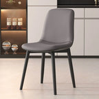 Chaises de salle à manger contemporaines à dossier mi-haut avec pieds en métal