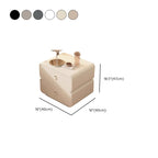 Table de chevet moderne à 2 tiroirs en similicuir