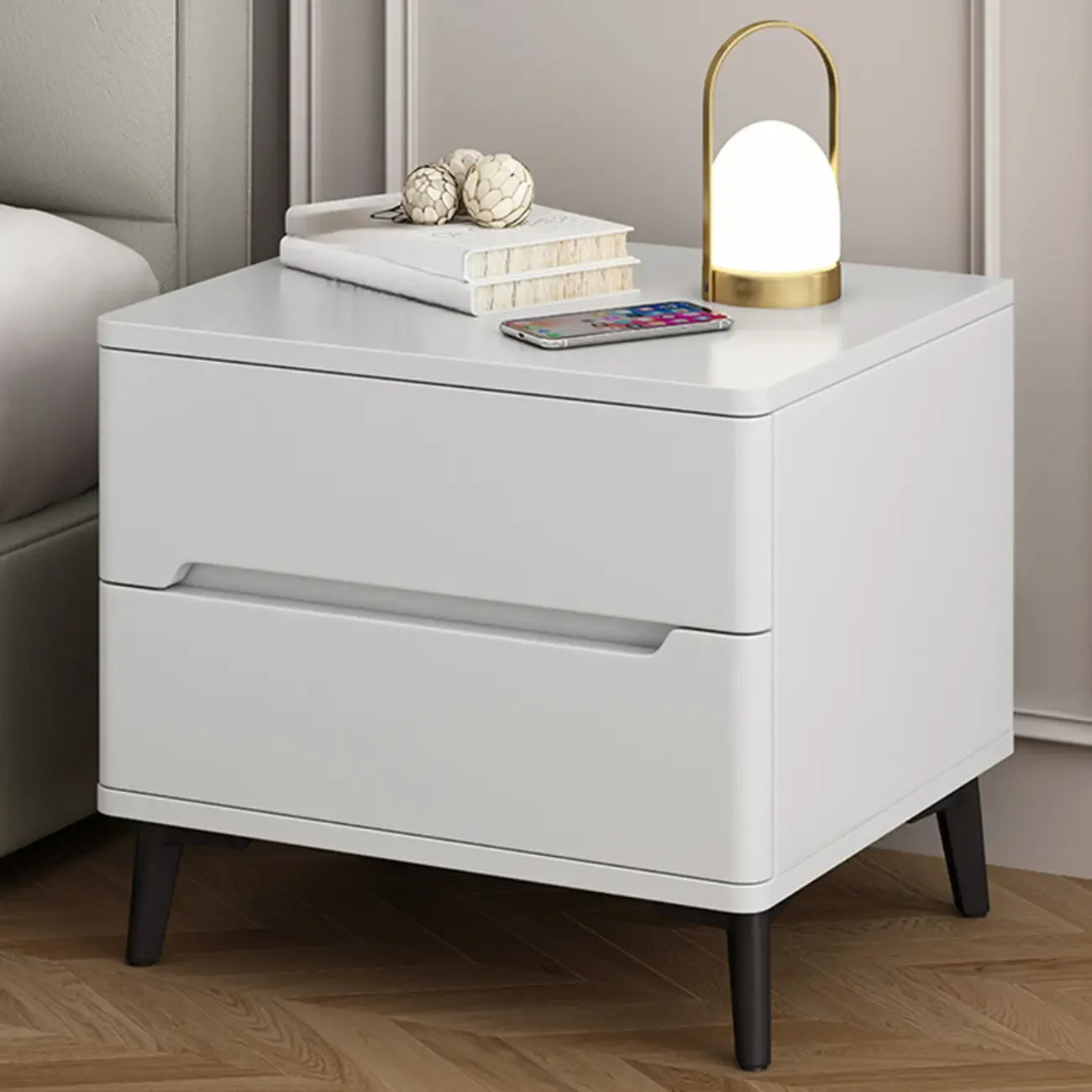 Table de chevet moderne en bois avec tiroir de rangement