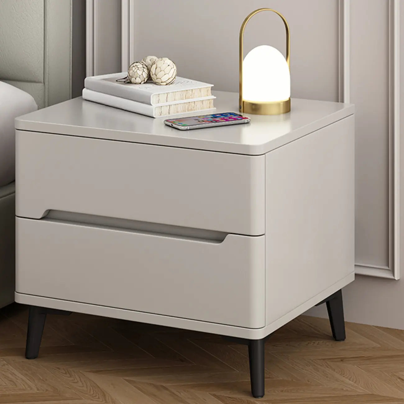 Table de chevet moderne en bois avec tiroir de rangement