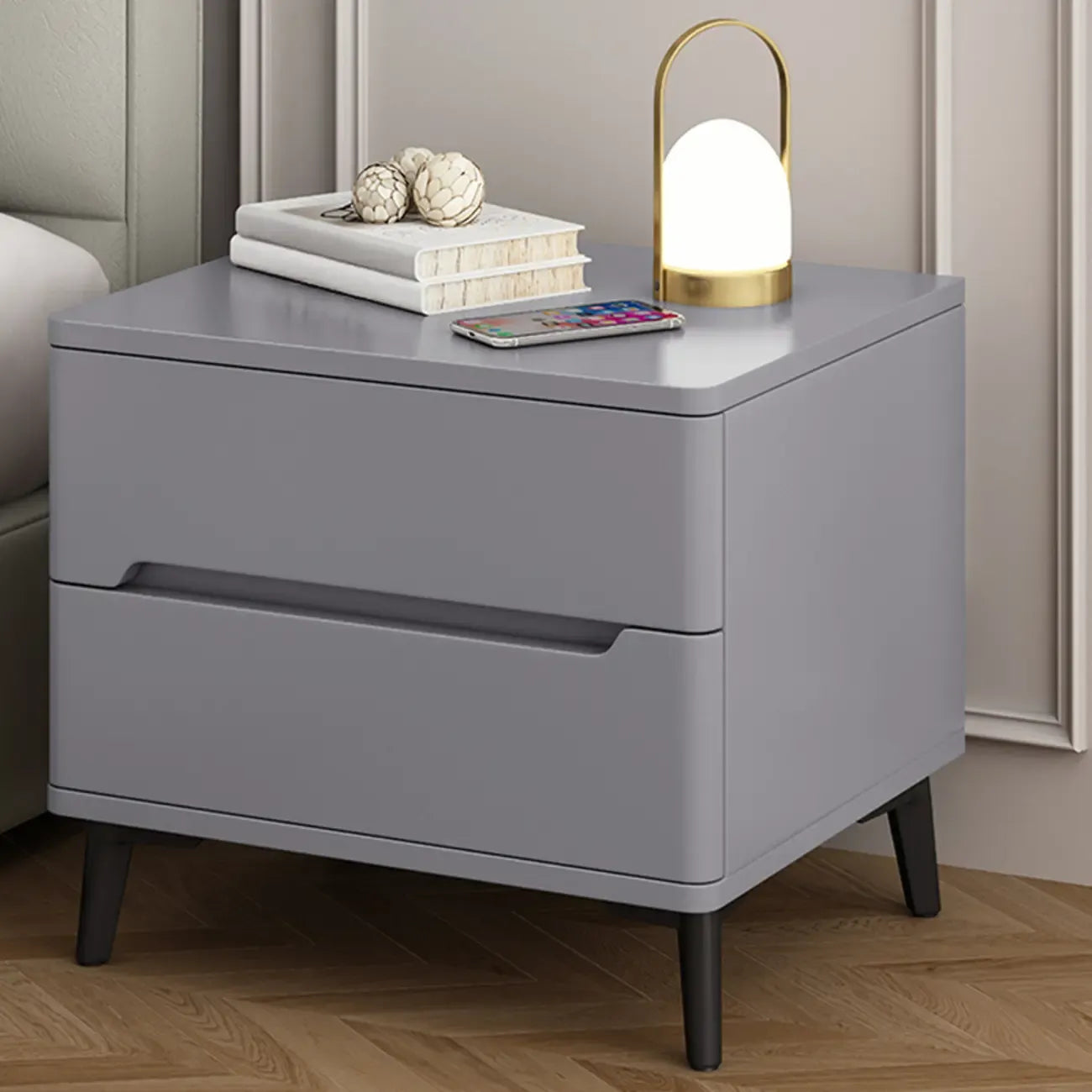 Table de chevet moderne en bois avec tiroir de rangement