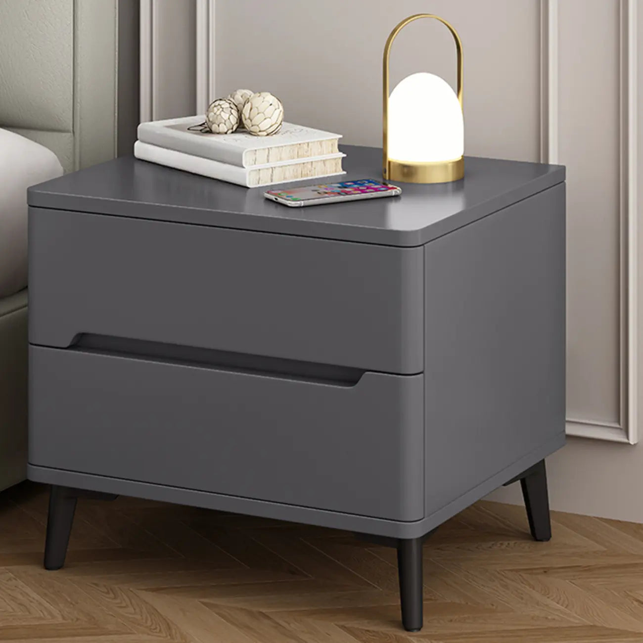 Table de chevet moderne en bois avec tiroir de rangement