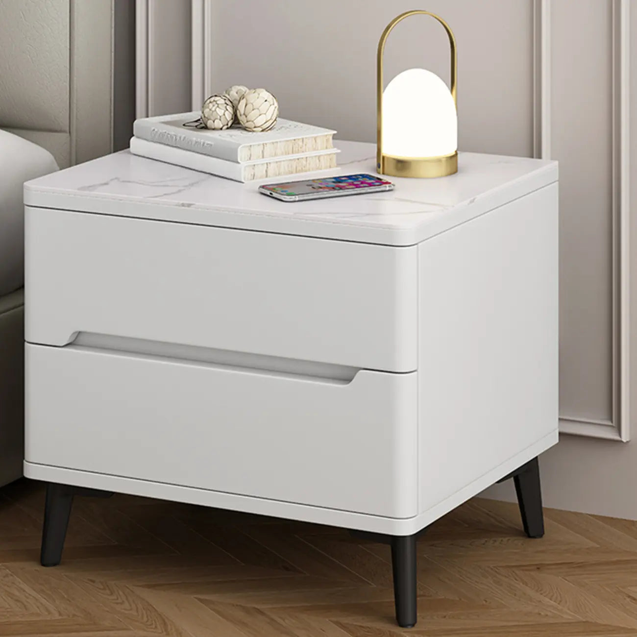 Table de chevet moderne en bois avec tiroir de rangement