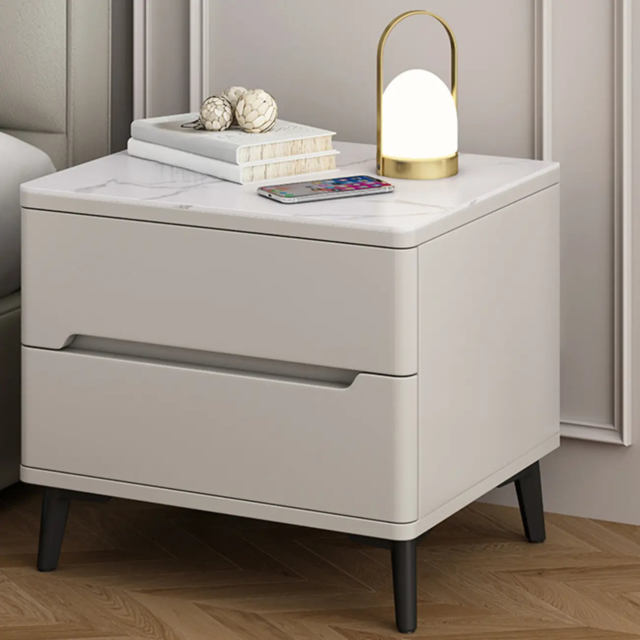 Table de chevet moderne en bois avec tiroir de rangement