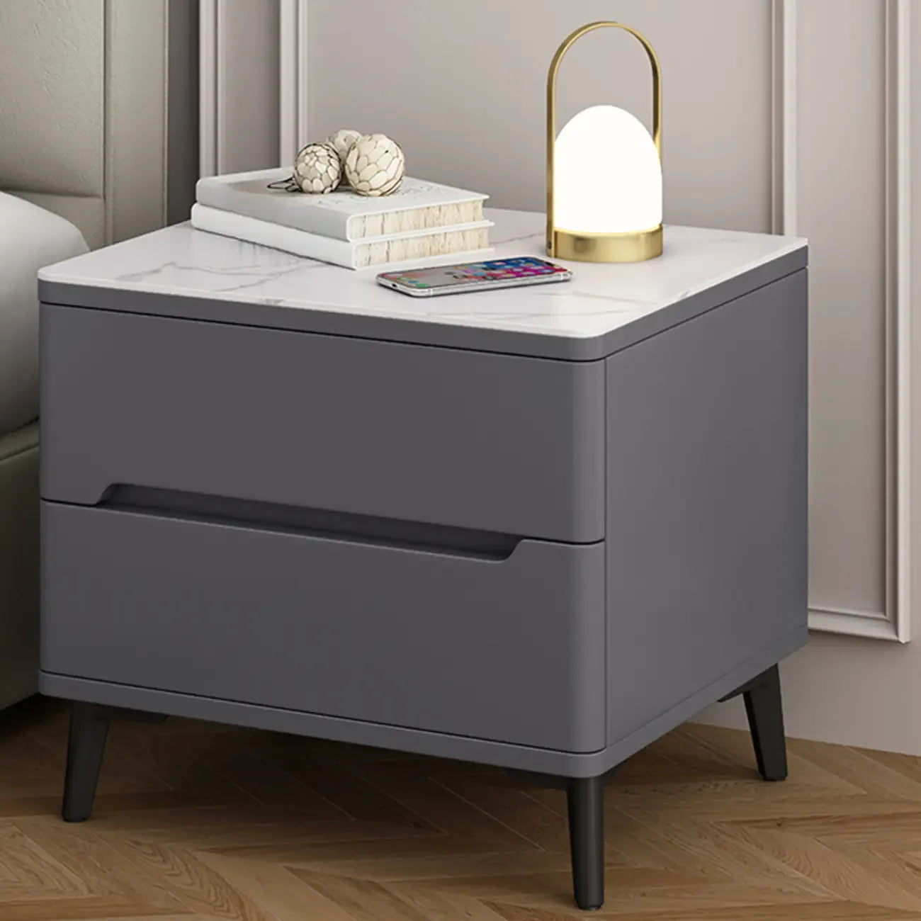 Table de chevet moderne en bois avec tiroir de rangement