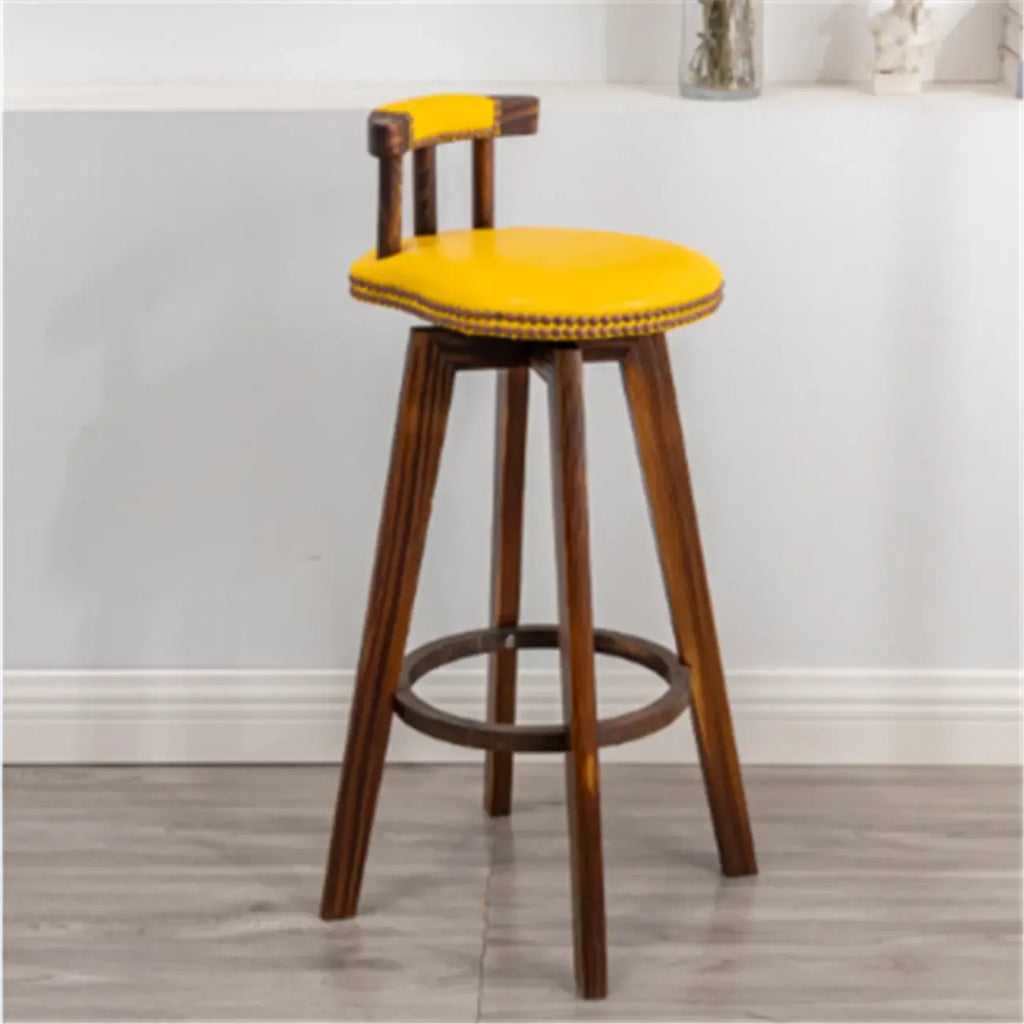 Tabourets de bar pivotants modernes en cuir, hauteur bar