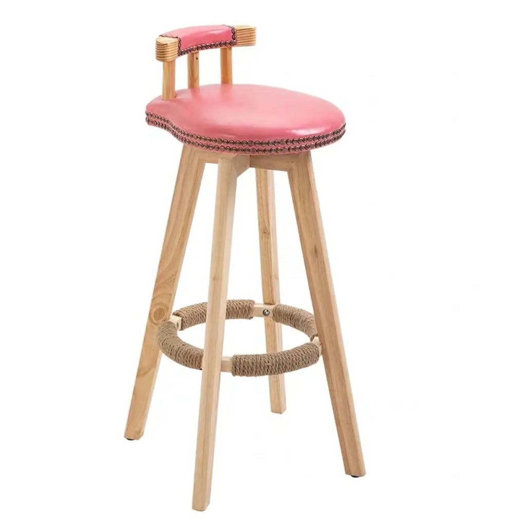 Tabourets de bar pivotants modernes en cuir, hauteur bar