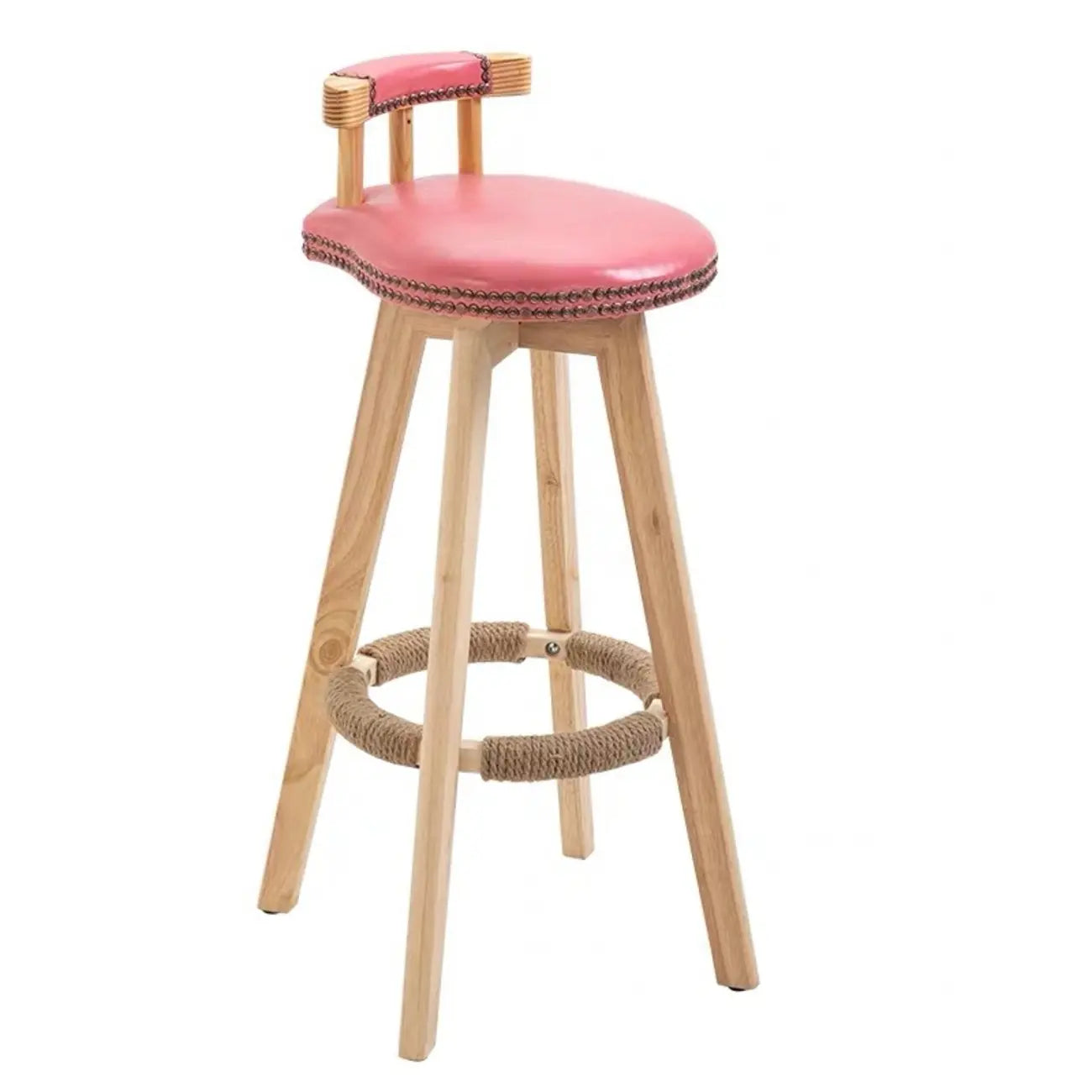 Tabourets de bar pivotants modernes en cuir, hauteur bar