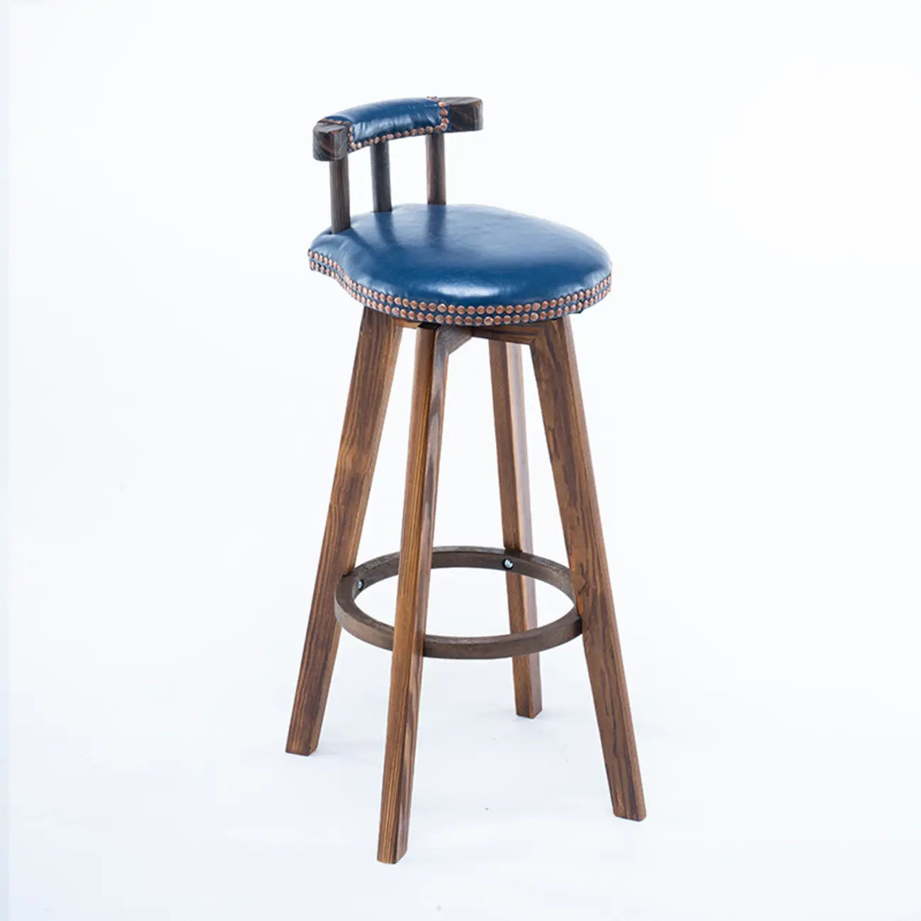 Tabourets de bar pivotants modernes en cuir, hauteur bar