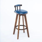 Tabourets de bar pivotants modernes en cuir, hauteur bar
