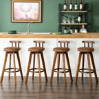 Tabourets de bar pivotants modernes en cuir, hauteur bar