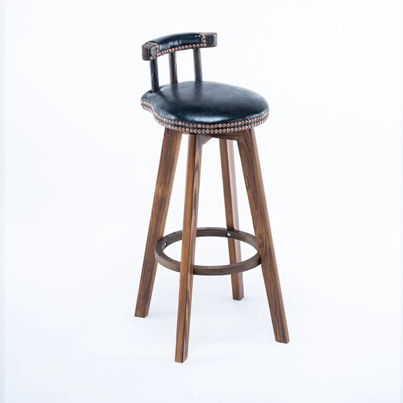 Tabourets de bar pivotants modernes en cuir, hauteur bar