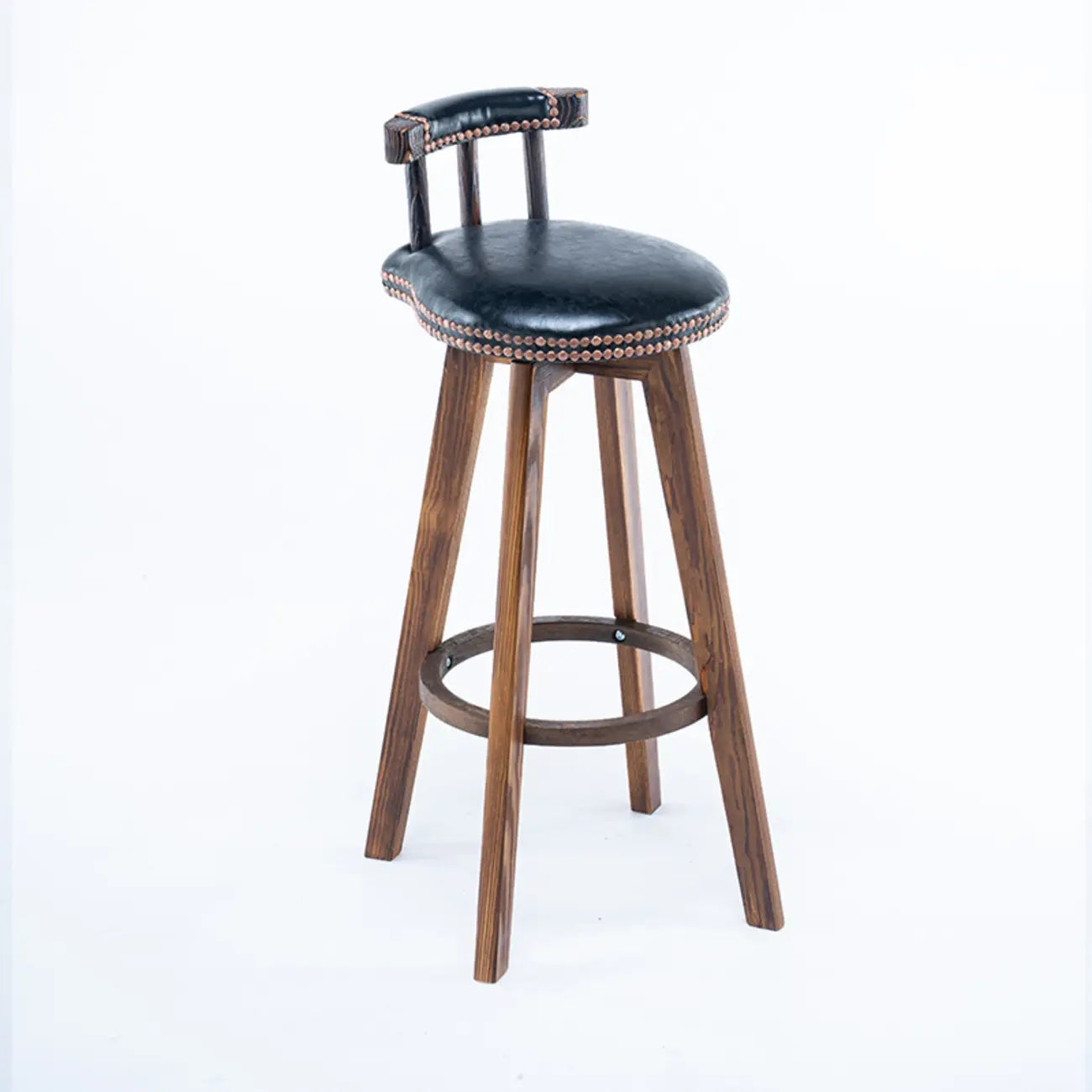Tabourets de bar pivotants modernes en cuir, hauteur bar