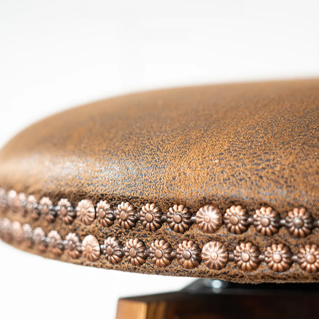 Tabourets de bar pivotants modernes en cuir, hauteur bar
