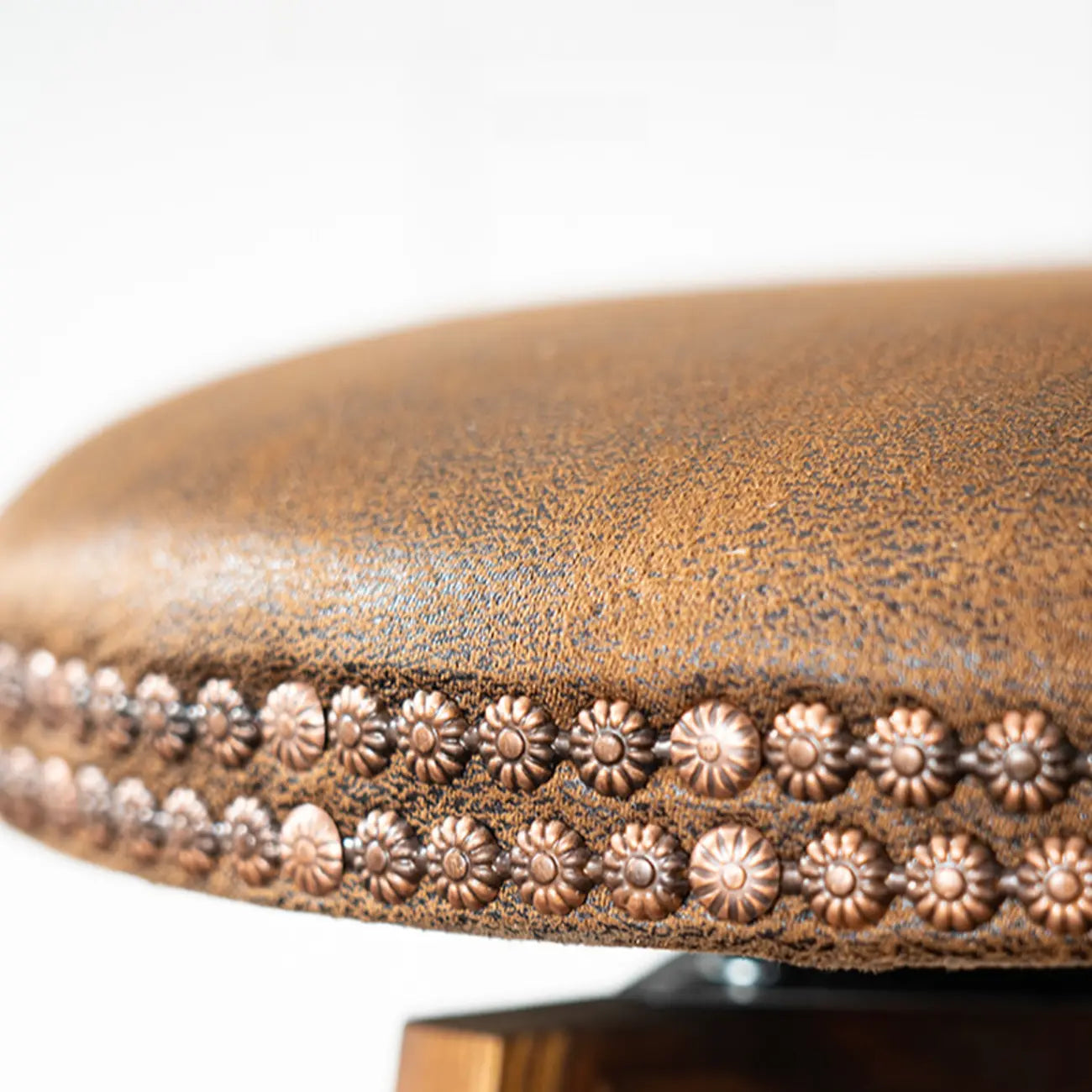 Tabourets de bar pivotants modernes en cuir, hauteur bar