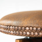 Tabourets de bar pivotants modernes en cuir, hauteur bar