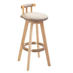 Tabourets de bar pivotants modernes en cuir, hauteur bar