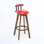 Tabourets de bar pivotants modernes en cuir, hauteur bar