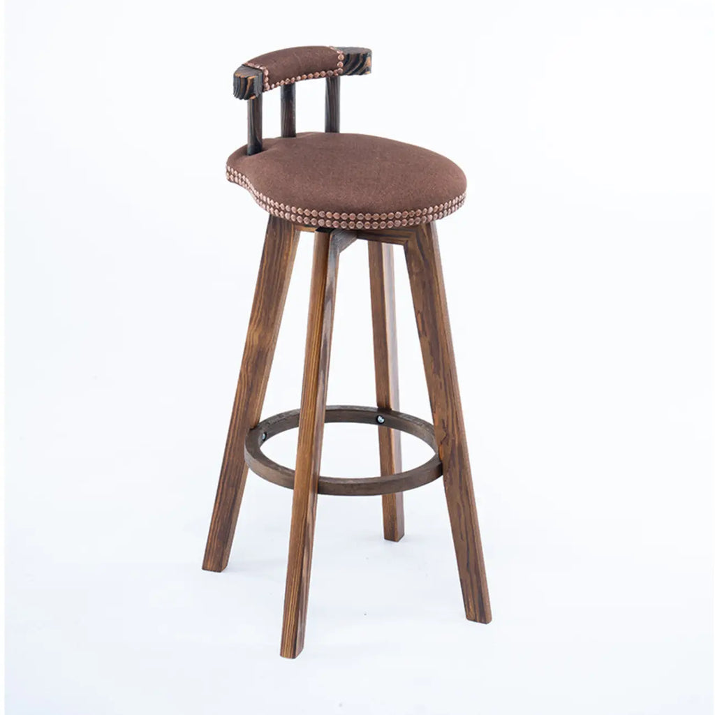 Tabourets de bar pivotants modernes en cuir, hauteur bar