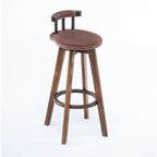Tabourets de bar pivotants modernes en cuir, hauteur bar