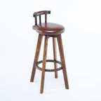 Tabourets de bar pivotants modernes en cuir, hauteur bar