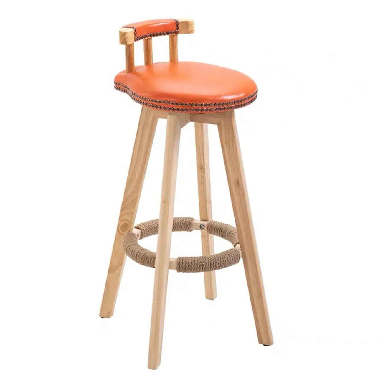 Tabourets de bar pivotants modernes en cuir, hauteur bar