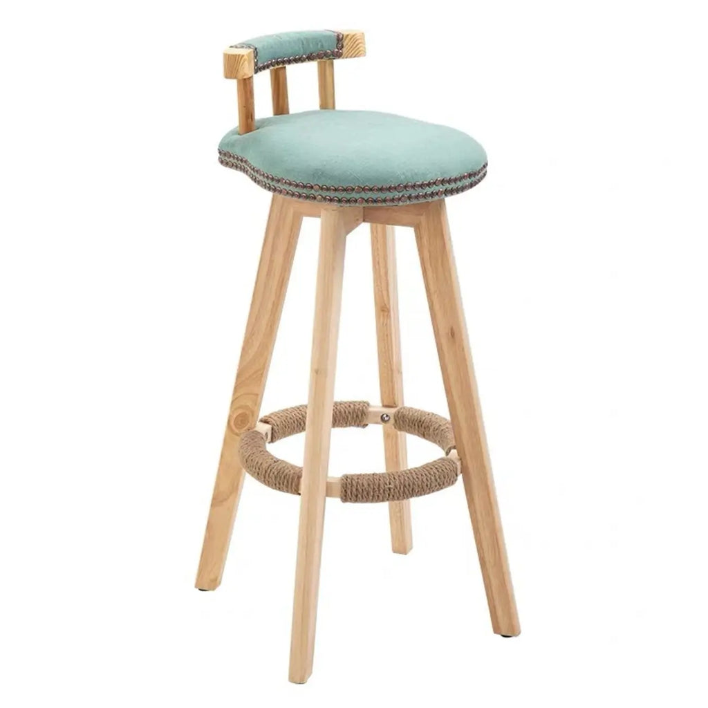 Tabourets de bar pivotants modernes en cuir, hauteur bar