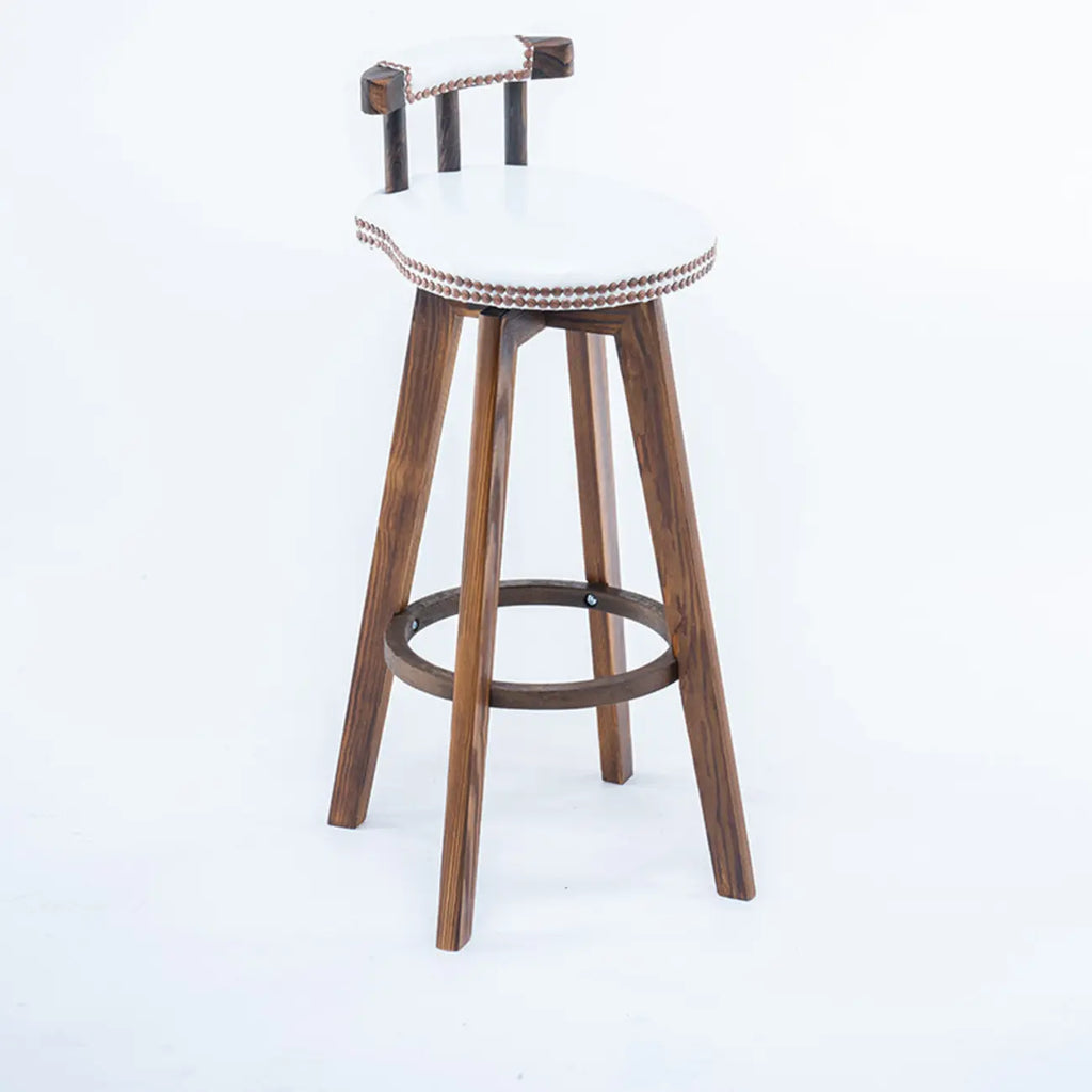 Tabourets de bar pivotants modernes en cuir, hauteur bar