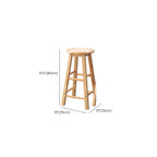 Tabourets de bar modernes en bois, hauteur comptoir