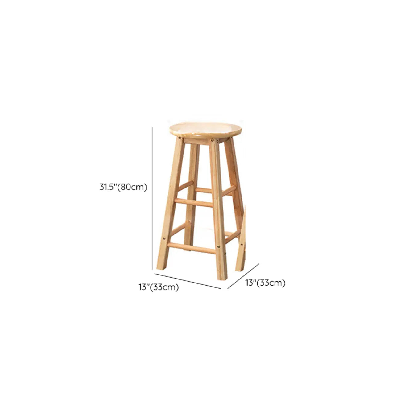 Tabourets de bar modernes en bois, hauteur comptoir