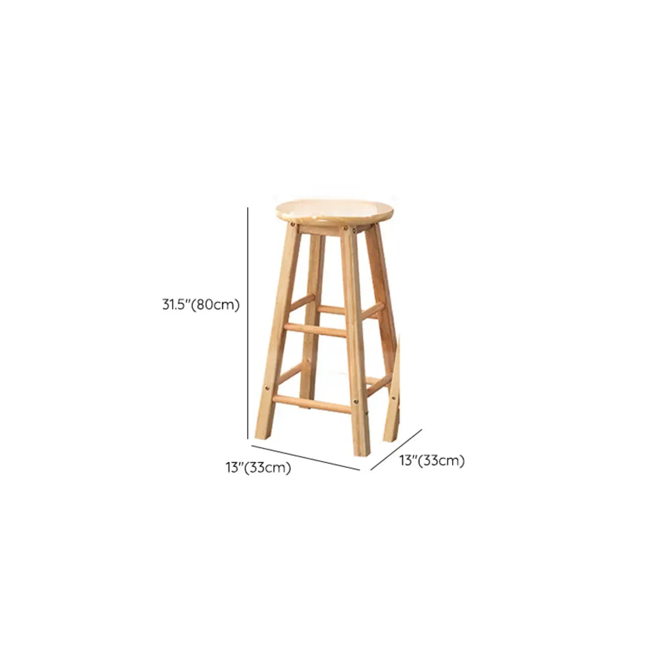 Tabourets de bar modernes en bois, hauteur comptoir