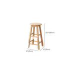 Tabourets de bar modernes en bois, hauteur comptoir