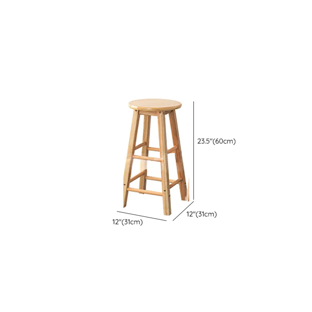 Tabourets de bar modernes en bois, hauteur comptoir