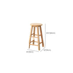 Tabourets de bar modernes en bois, hauteur comptoir