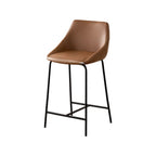 Tabourets de bar modernes en cuir réglables au comptoir