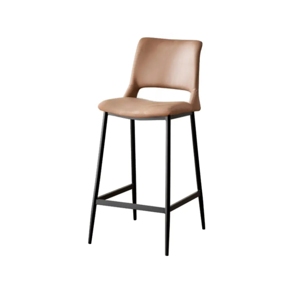 Tabourets de bar modernes en cuir réglables au comptoir