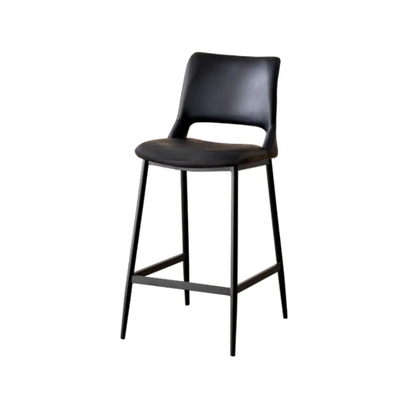 Tabourets de bar modernes en cuir réglables au comptoir