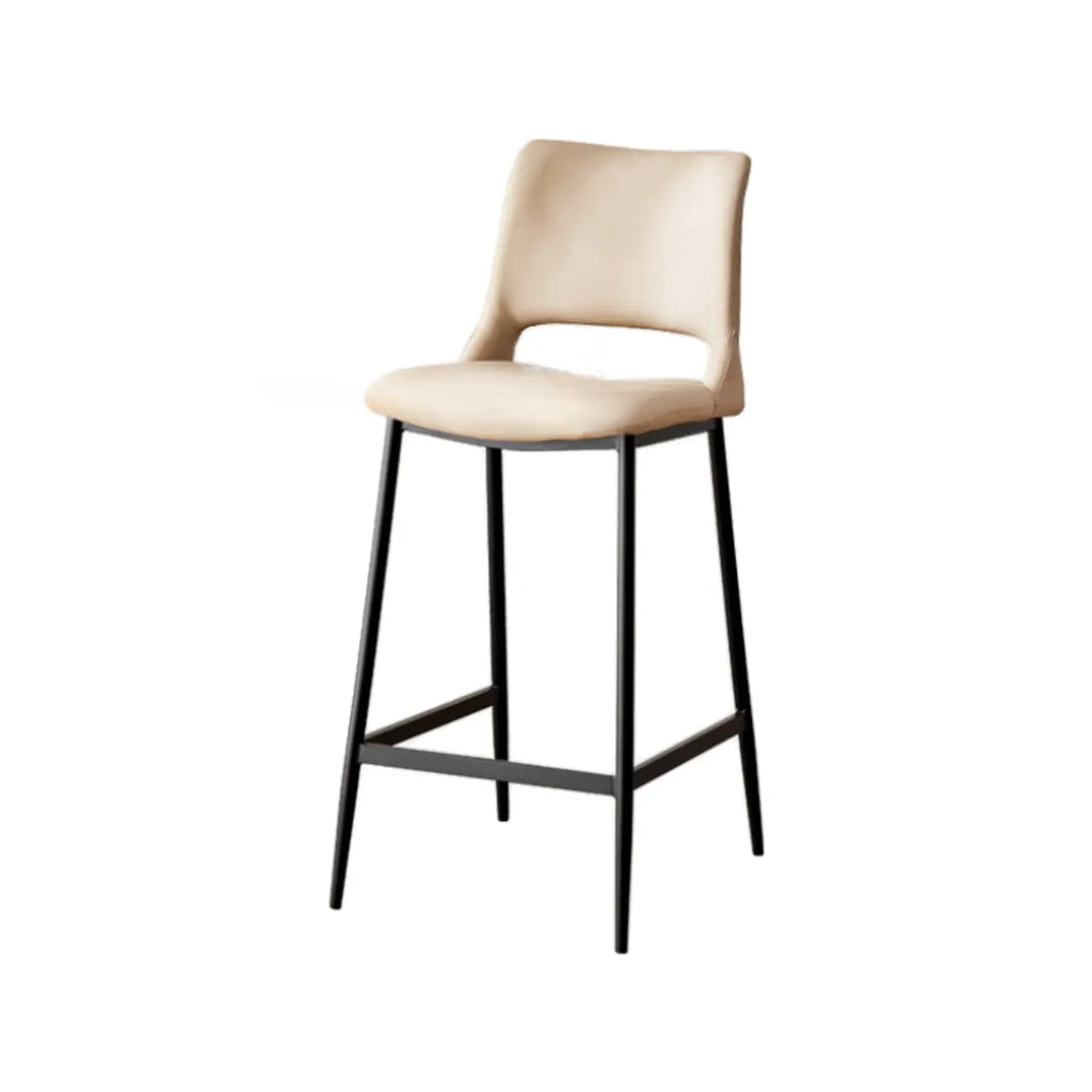 Tabourets de bar modernes en cuir réglables au comptoir