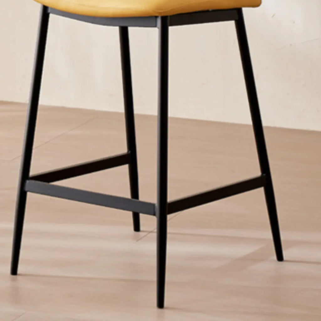 Tabourets de bar modernes en cuir réglables au comptoir