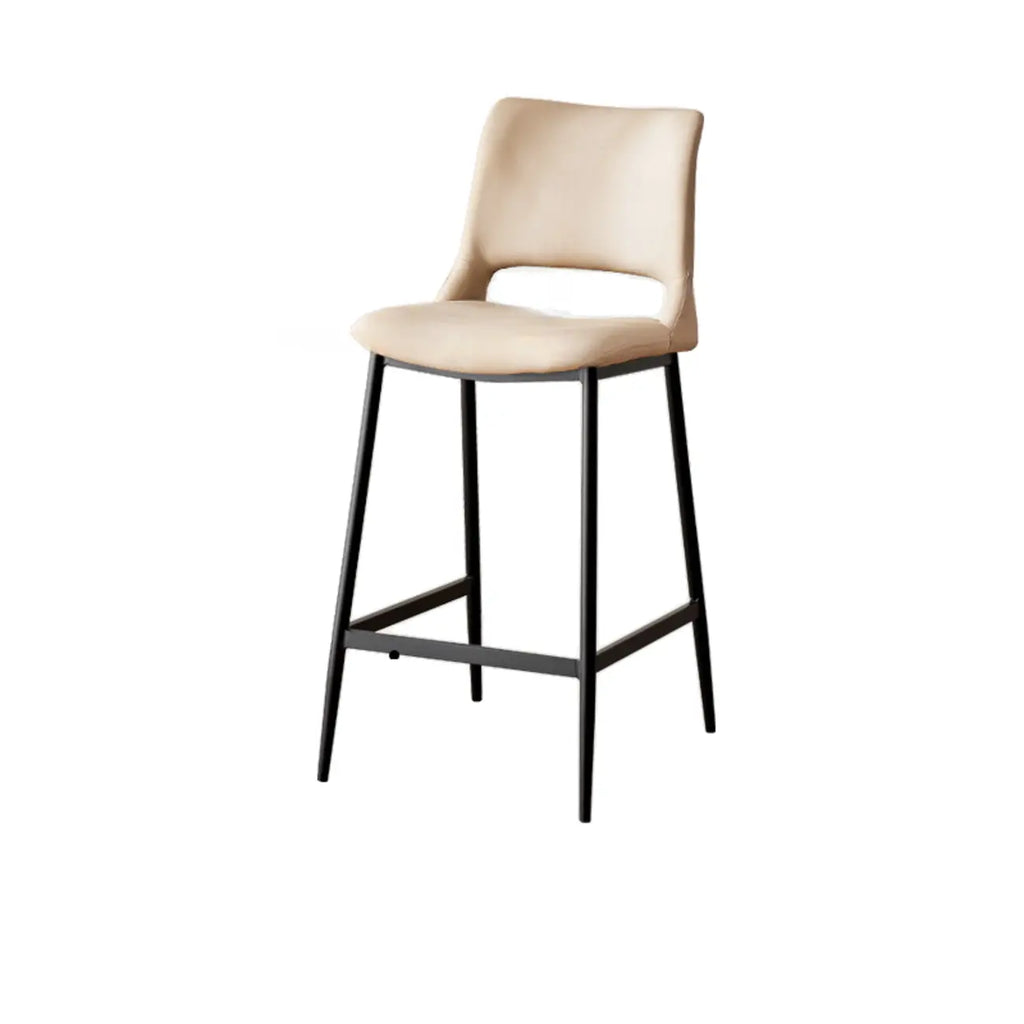 Tabourets de bar modernes en cuir réglables au comptoir