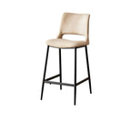 Tabourets de bar modernes en cuir réglables au comptoir