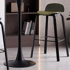 Tabourets de bar modernes en plastique sans accoudoirs, hauteur bar