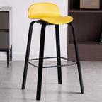 Tabourets de bar modernes en plastique sans accoudoirs, hauteur bar