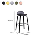 Tabourets de bar modernes en plastique sans accoudoirs, hauteur bar