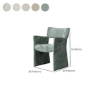 Fauteuils minimalistes en sherpa à dossier ouvert et accoudoirs rembourrés