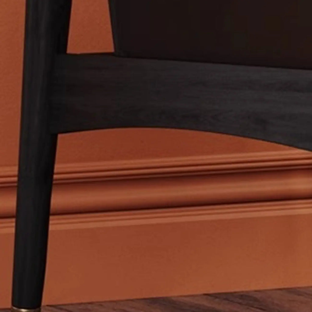 Fauteuil de salon moderne en cuir véritable du milieu du siècle